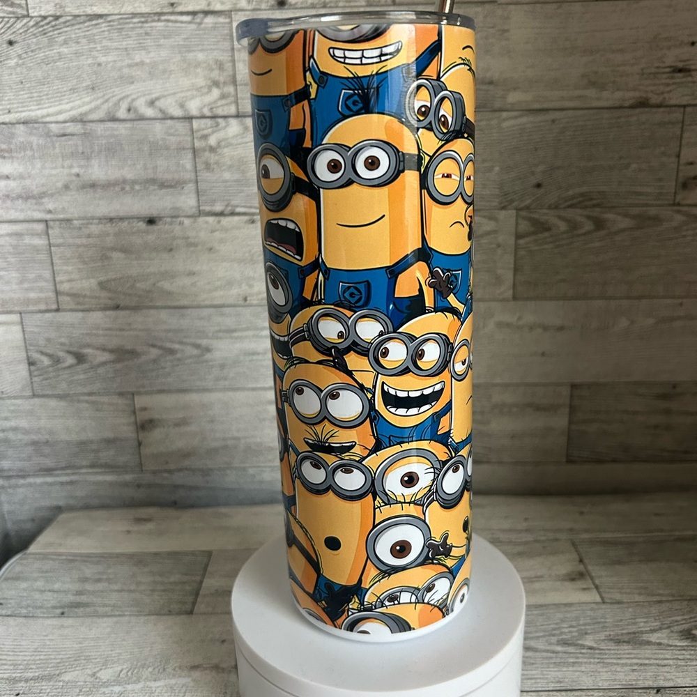 Animated Character Tumbler - Blue and Yellow